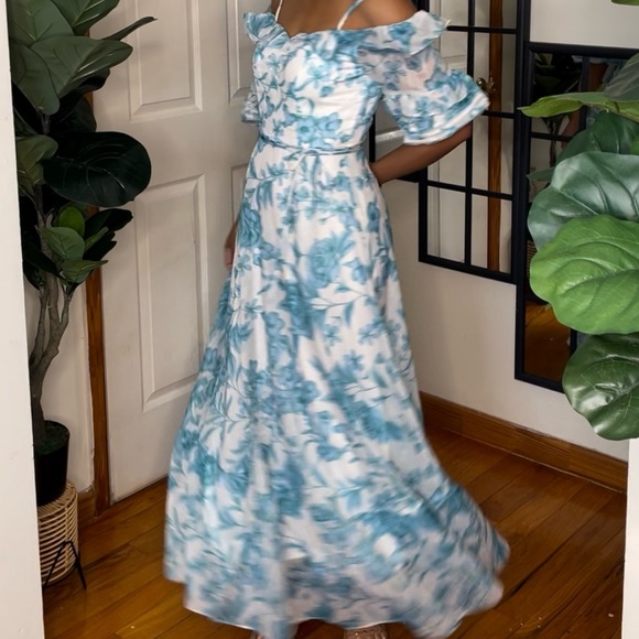 MAISON TARA SHEER DRESS - P3125 - Picture 3 of 5